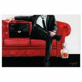 Empire Art Direct 32 x 48 in. Gentleman Frameless Tempered Glass Panel Fashion Wall Art TMP-JP640-3248